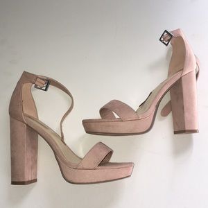 Pink high heels